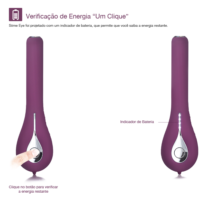 Vibrador Com Câmera Embutida Wifi e 5 Vibrações - Siime Eye Violet- Svakom